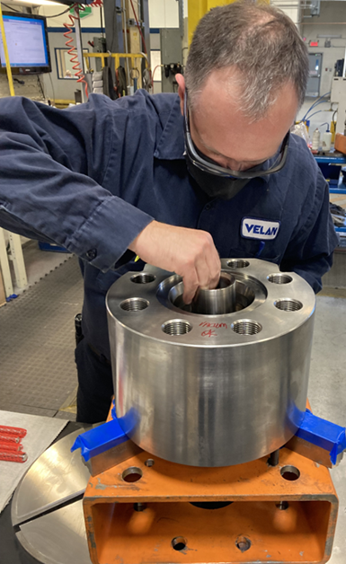 installation of a Hexashield 3D printed thermal sleeve