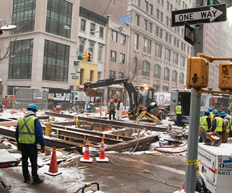 Watermain breaks in America's aging infrastructure.