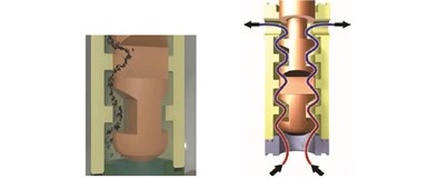 Non-compressible dirty service cavitation elimination