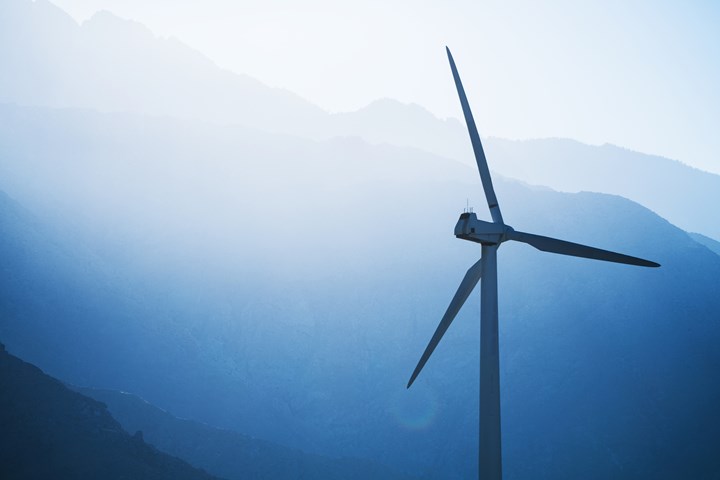 A wind turbine