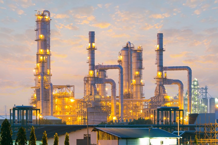 An oik refinery.