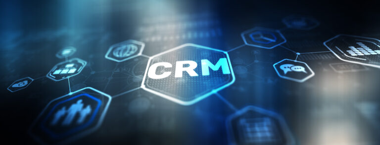 digital image of a screen that says CRM